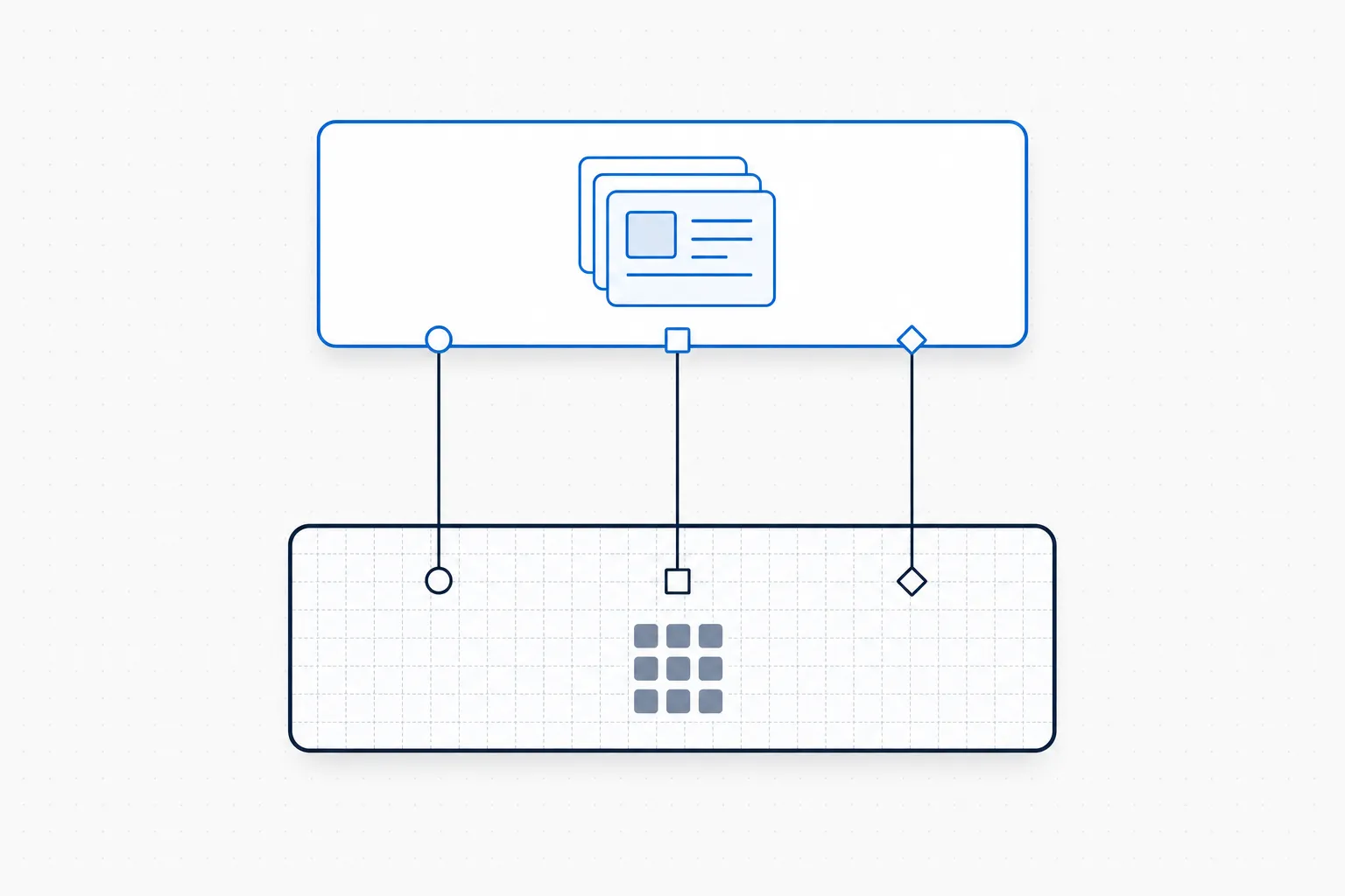 A CCMS layer sitting on top of the SharePoint substrate, with content components referenced through the layer boundary.